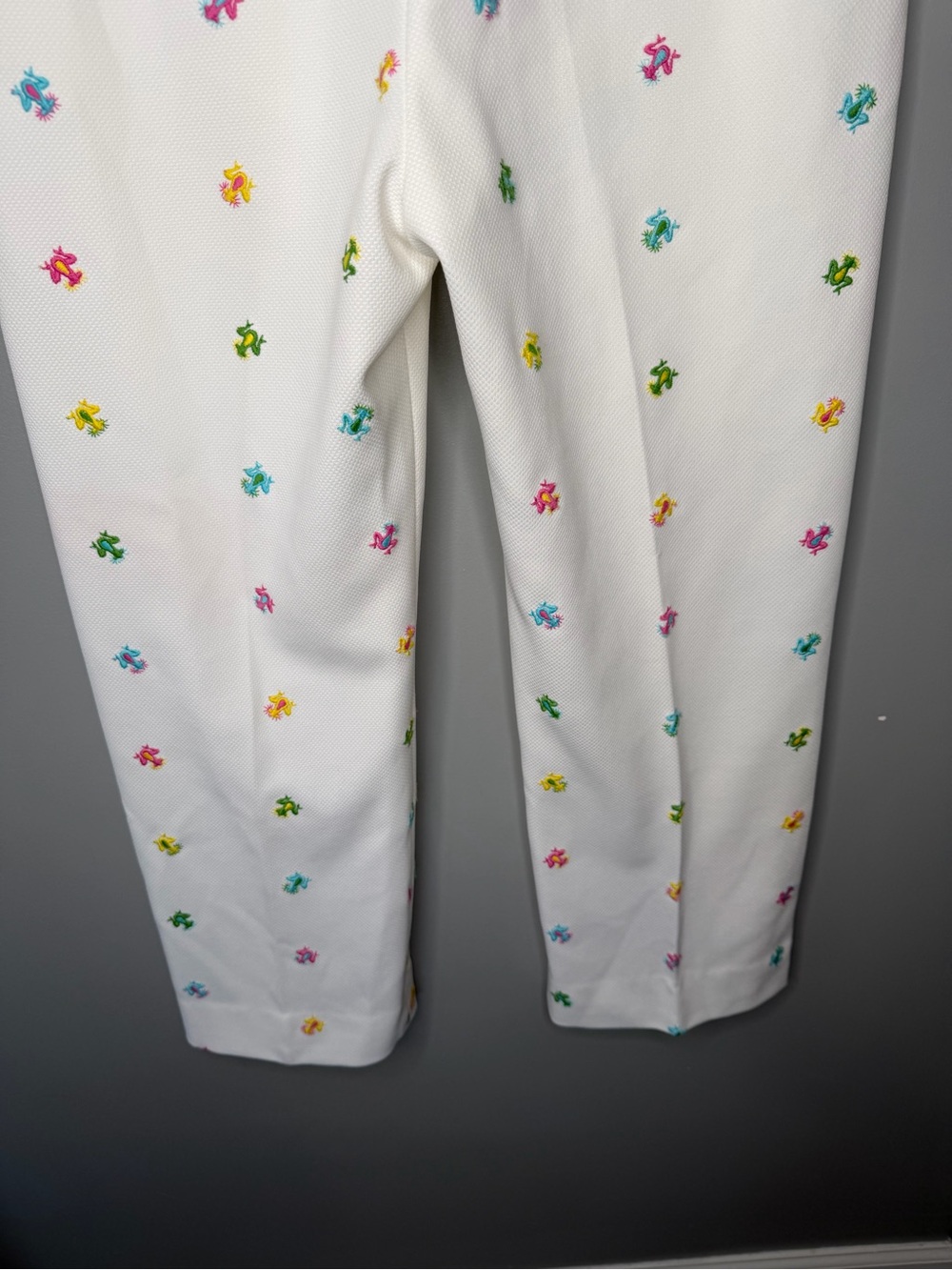 J. B. Horgan California Vintage 80s Rainbow Psychedelic Frog Novelty Pants - Picture 8 of 11